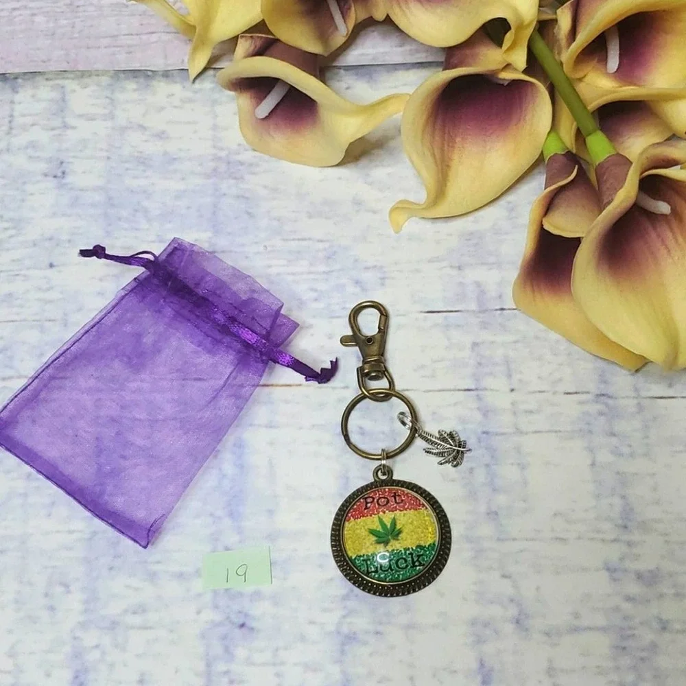 Handmade Leaf Keychain